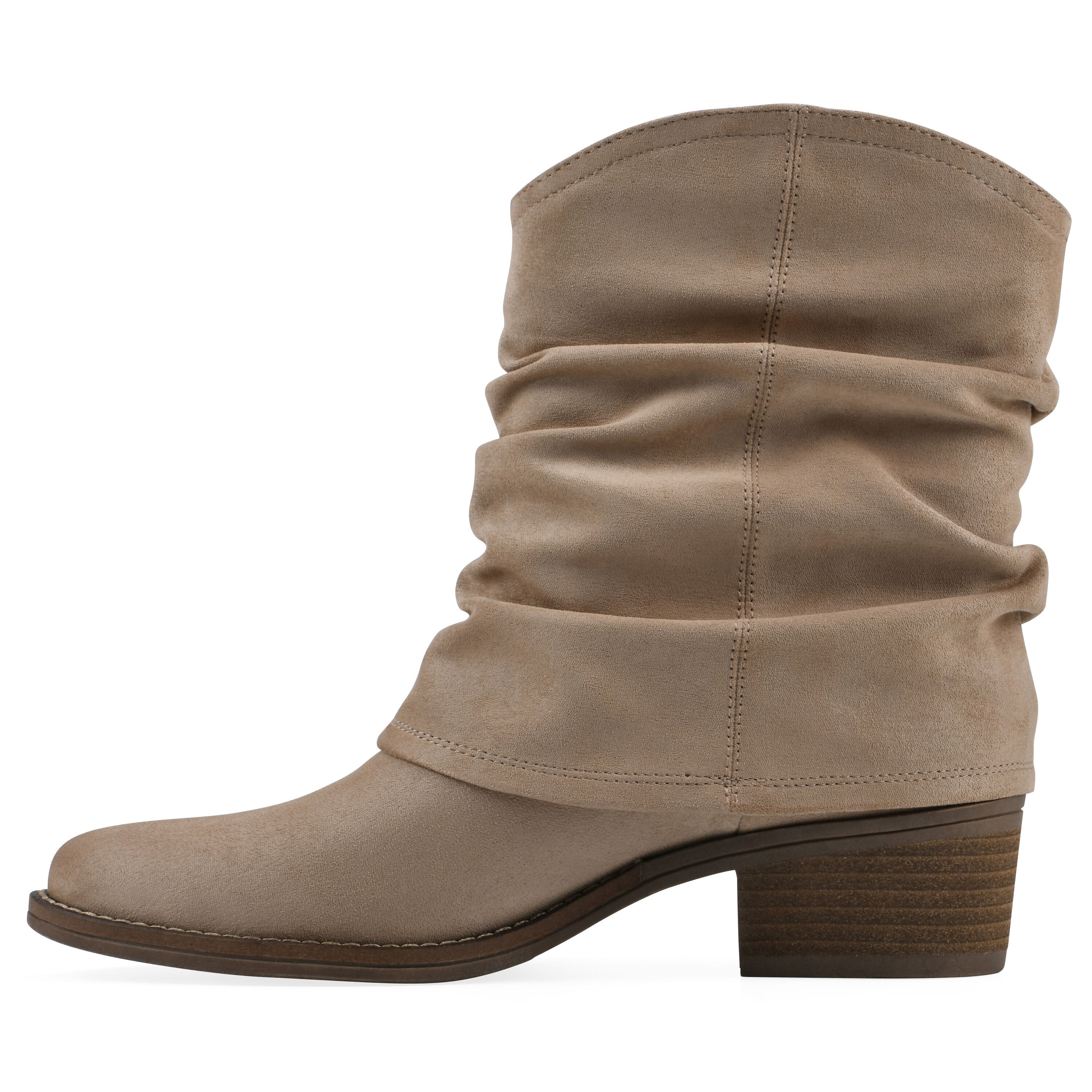 Alden Mid Calf Western Bootie, BEACHWOOD FABRIC, alternate image number 3