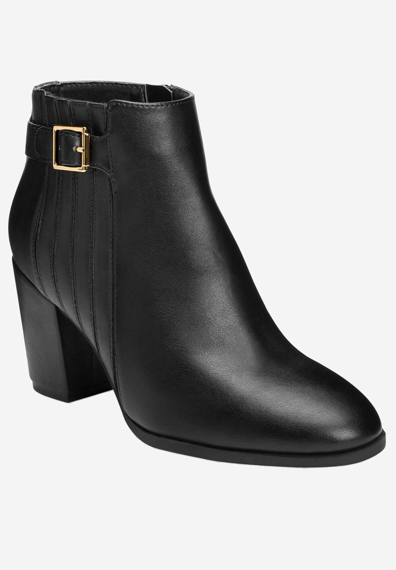 Great Wall Booties by A2 by Aerosoles&reg;, BLACK, hi-res image number 0