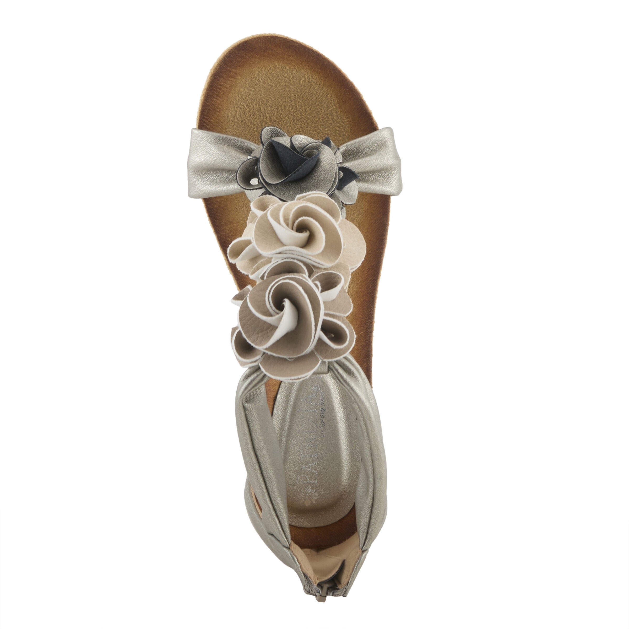 Harlequin T-Strap Sandal, SILVER MULTI, alternate image number 3