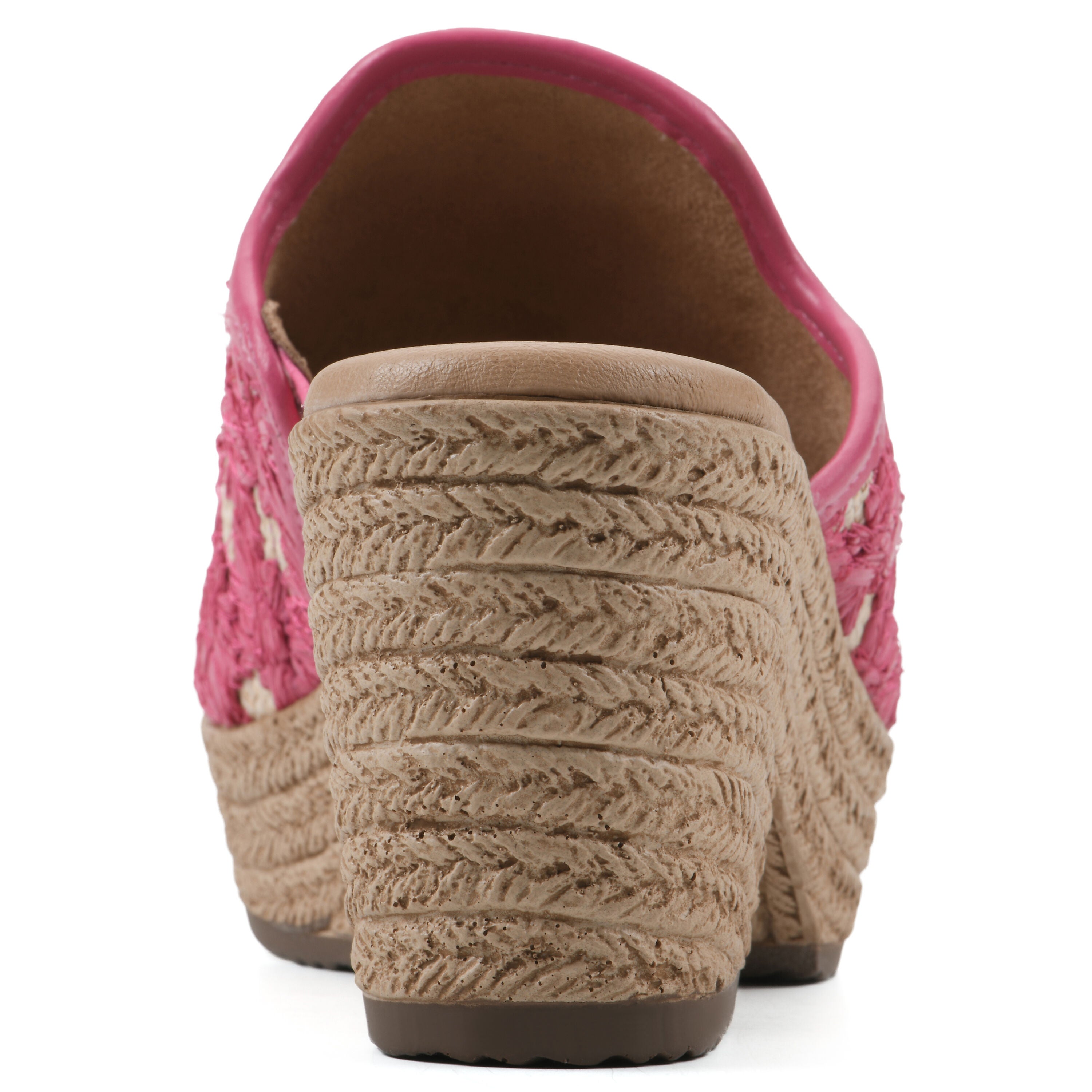 Bizzie Wedge Sandal, MAGENTA FABRIC, on-hover image number 1