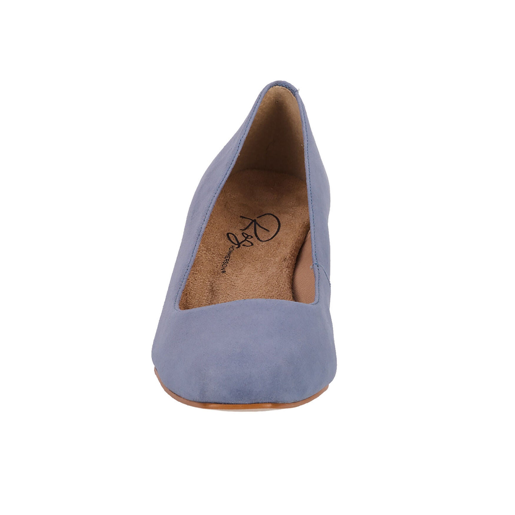 Meredith Pump, LIGHT BLUE SUEDE, alternate image number 4