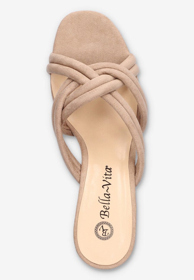 Carmen Heeled Sandal, ALMOND SUEDE, alternate image number 6