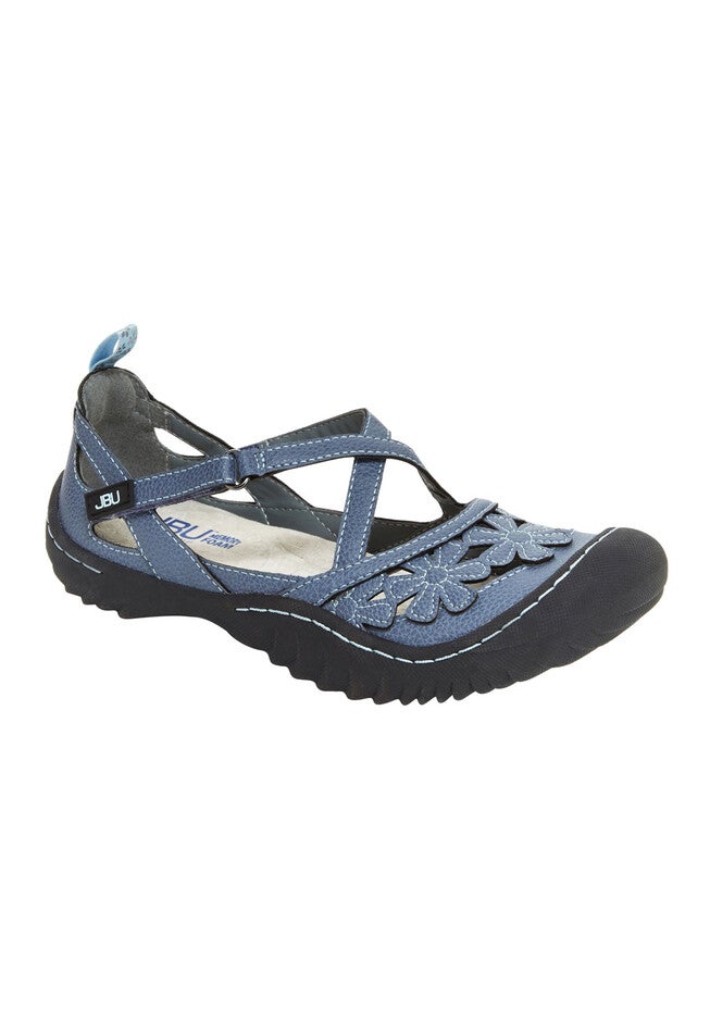 Blossom Vegan Flats by JBU®, DENIM BLUE, hi-res image number 0