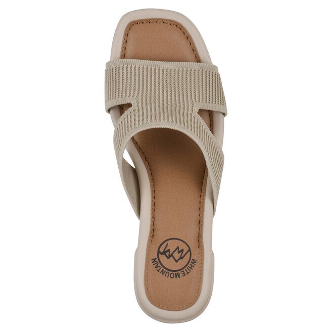 Milled Heeled Sandal, TAUPE FABRIC, alternate image number 4