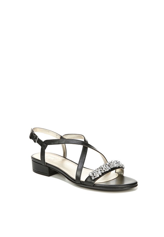 Macy Sandal , BLACK LEATHER, hi-res image number null