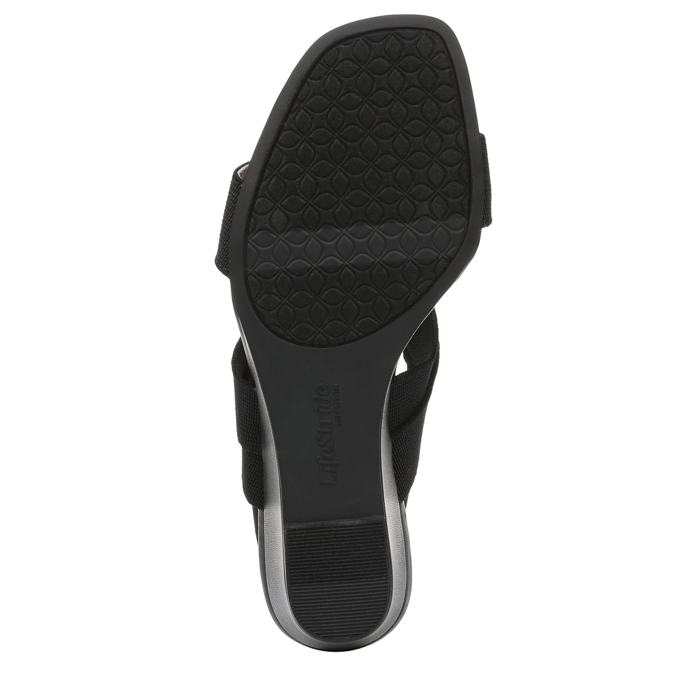 Sweet Slingback Wedge Sandal, BLACK, alternate image number 7