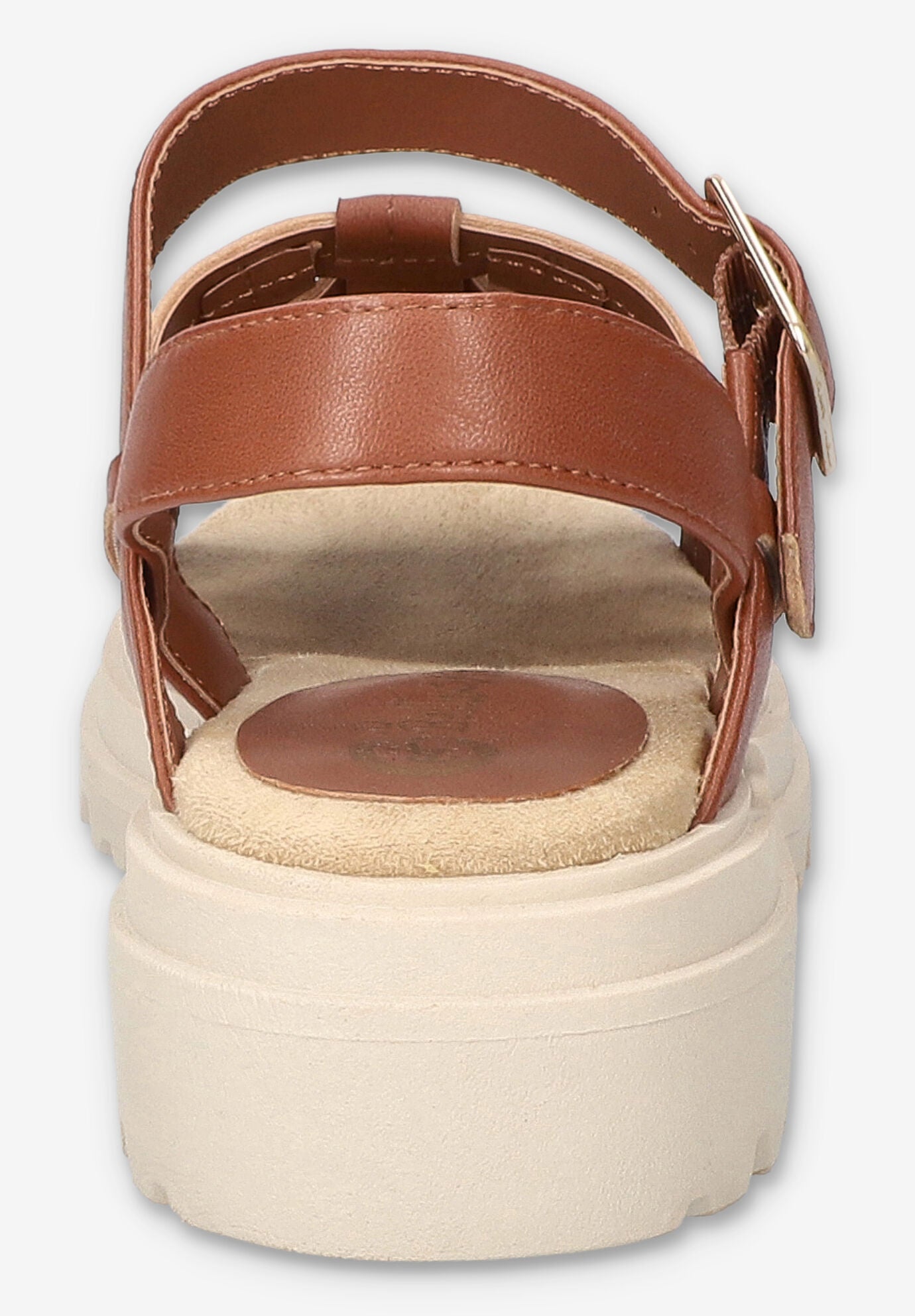 Loni Lug Sole Fisherman Sandal, DARK TAN LEATHER, alternate image number 3