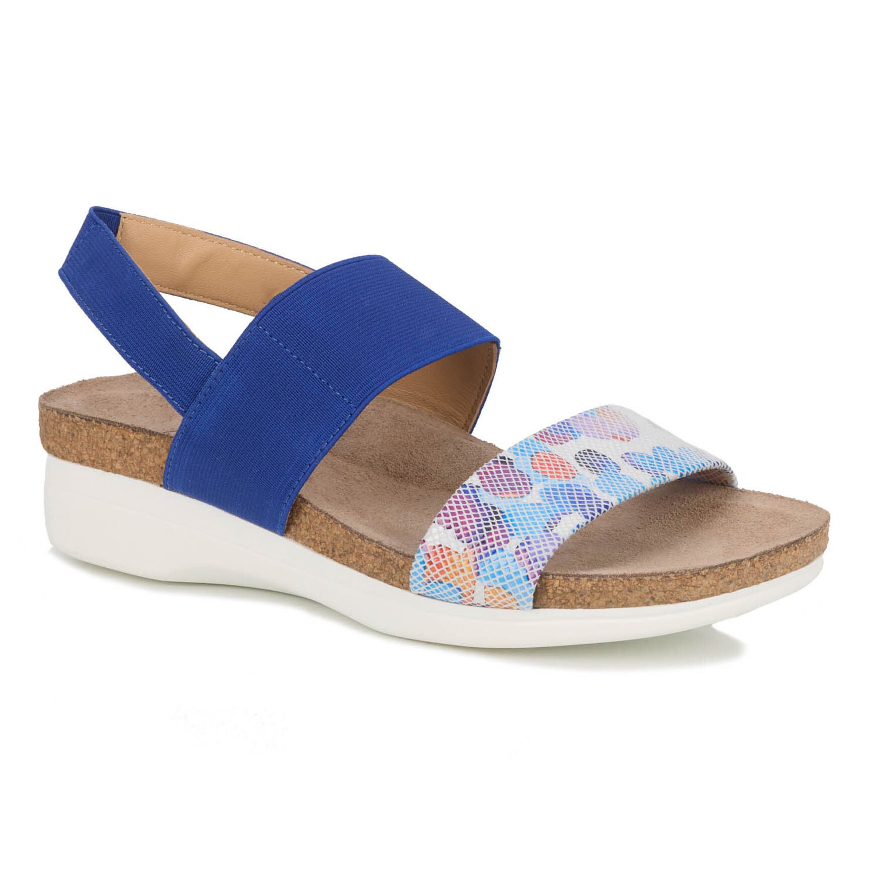 Maeve Stretch Strap Sandal, BLUE WHITE PURPLE, hi-res image number 0