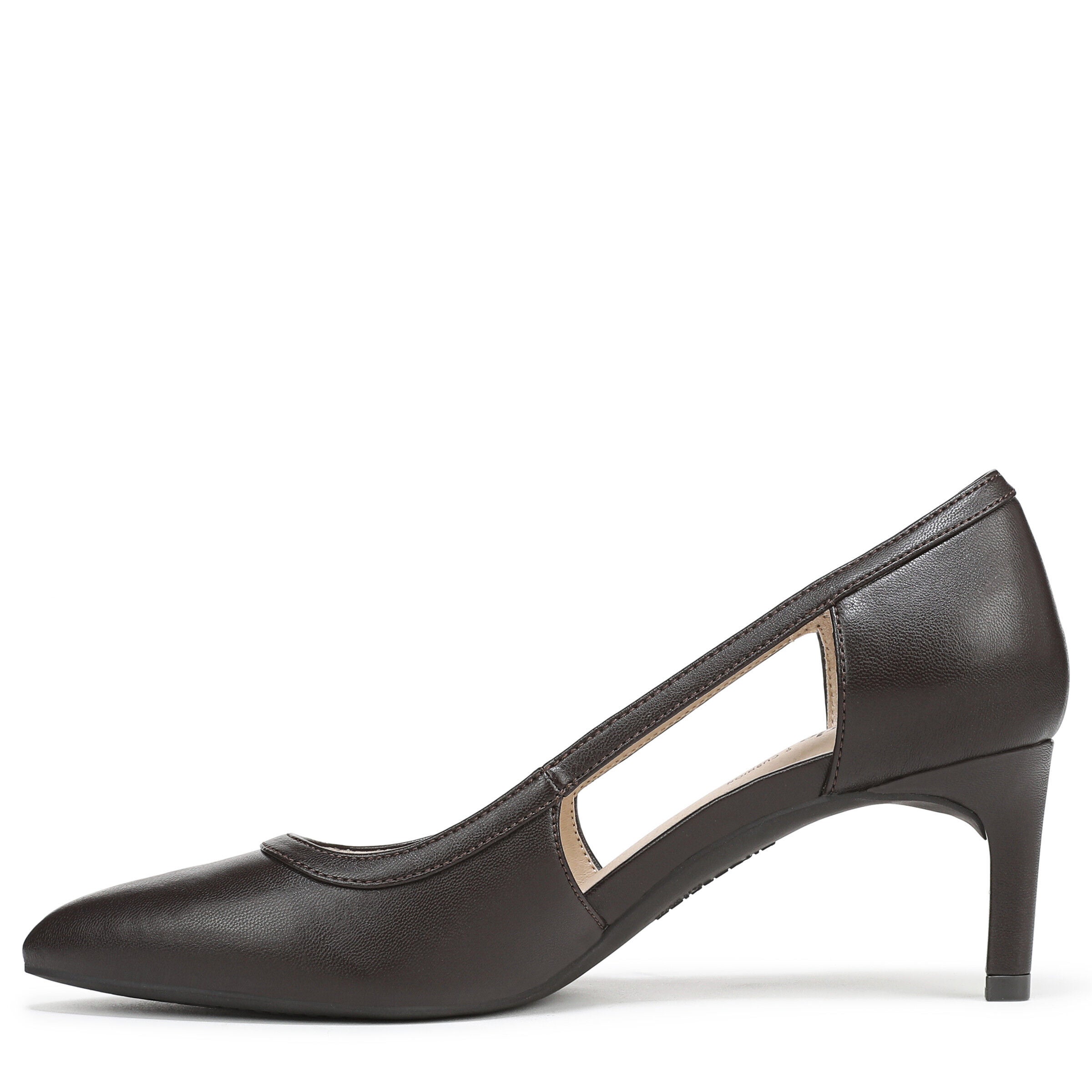 Alma Pump, DARK BROWN LEATHER, alternate image number 5