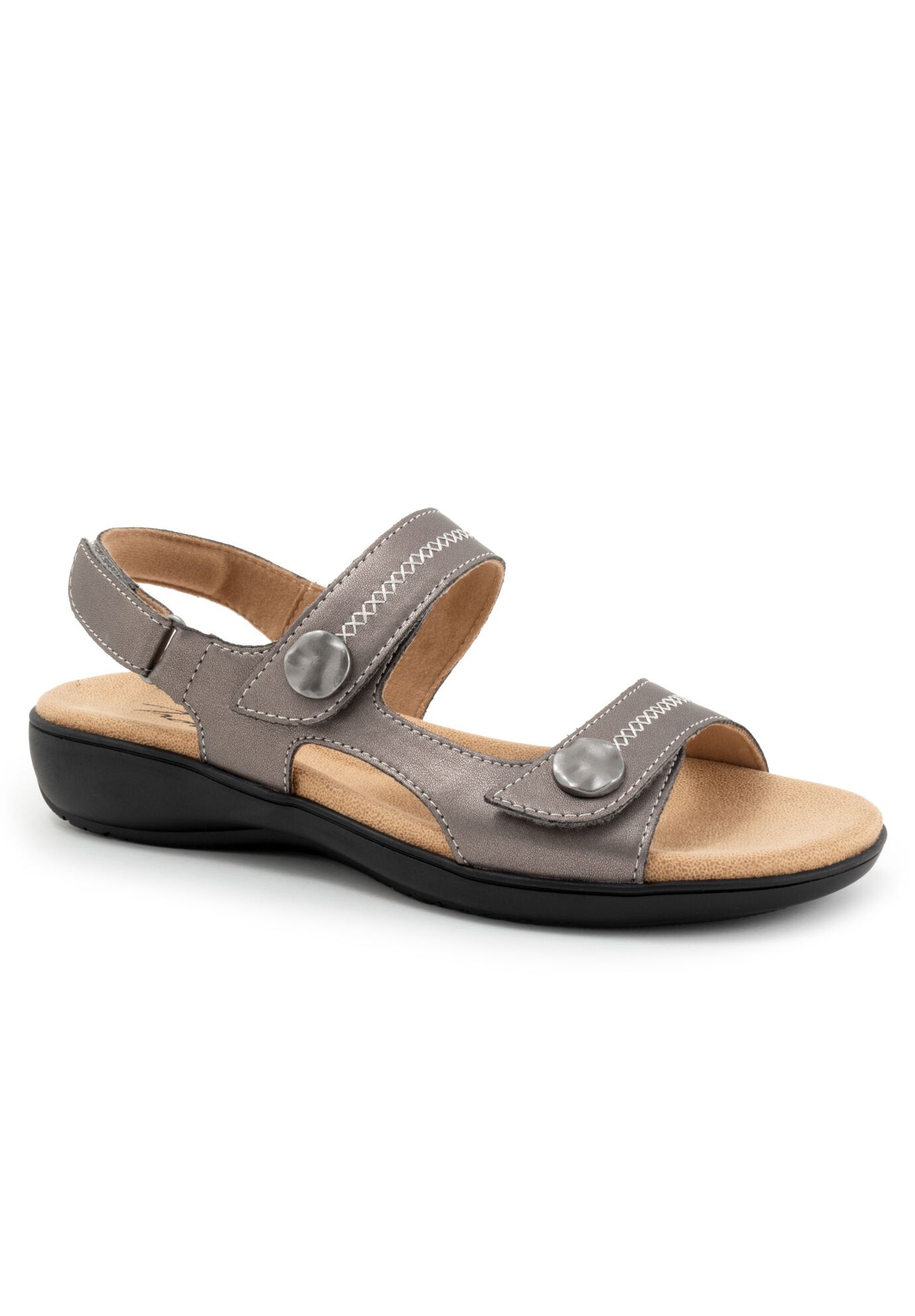 Romi Stitch Sling Back Sandal, PEWTER, hi-res image number 0