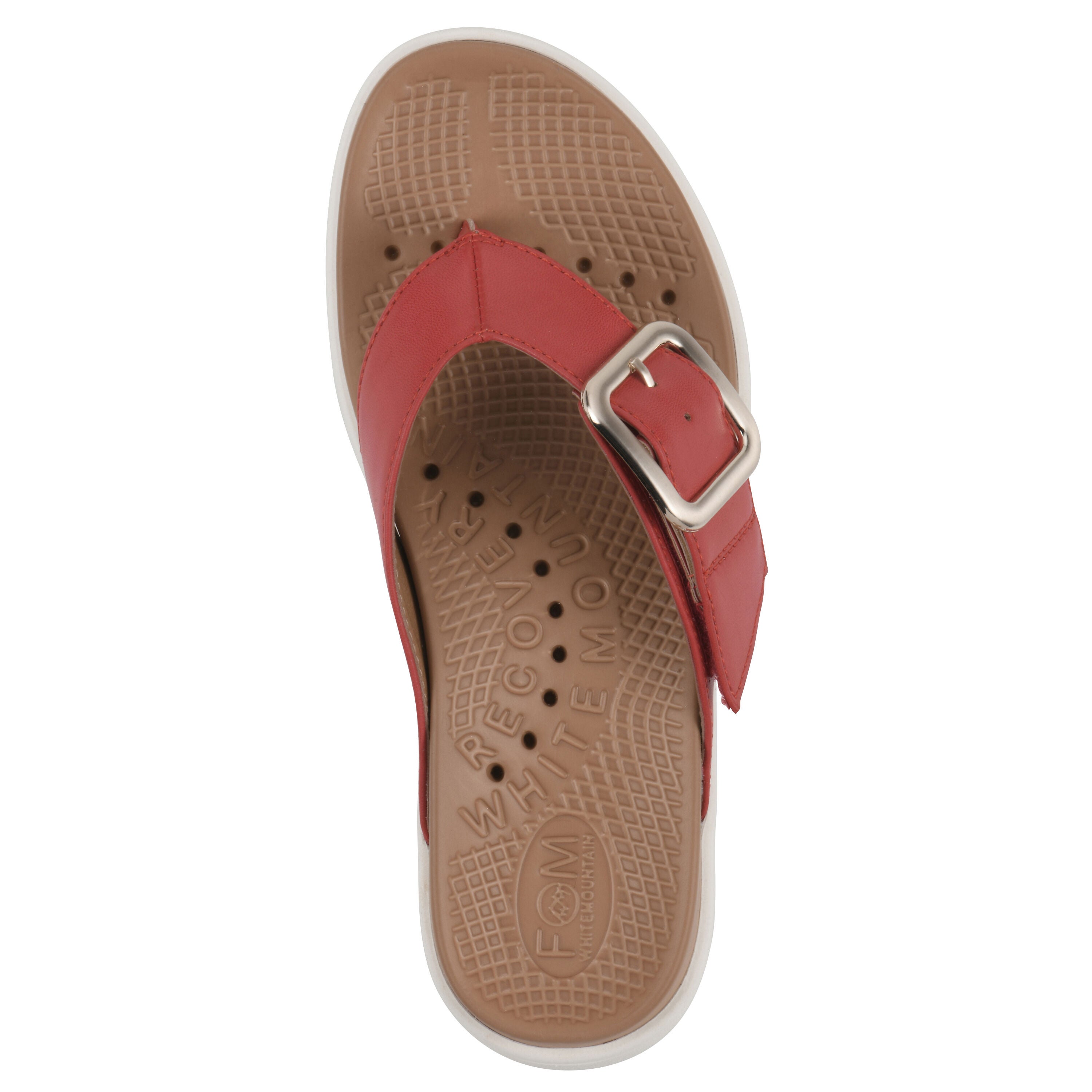 Nalla FOM Recovery Thong Sandal, CRUELLA RED SMOOTH, alternate image number 4