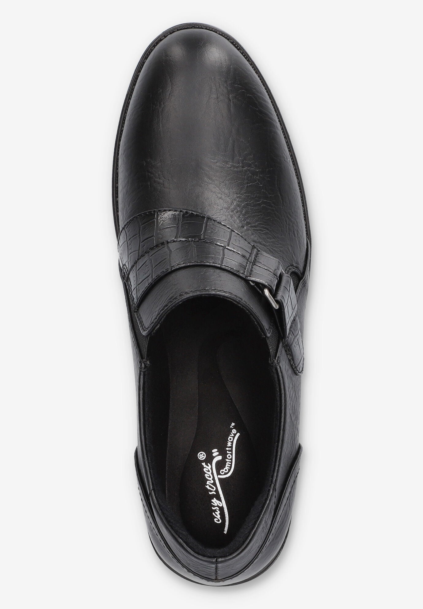 Lavelle Comfort Shootie, BLACK CROCO, alternate image number 6