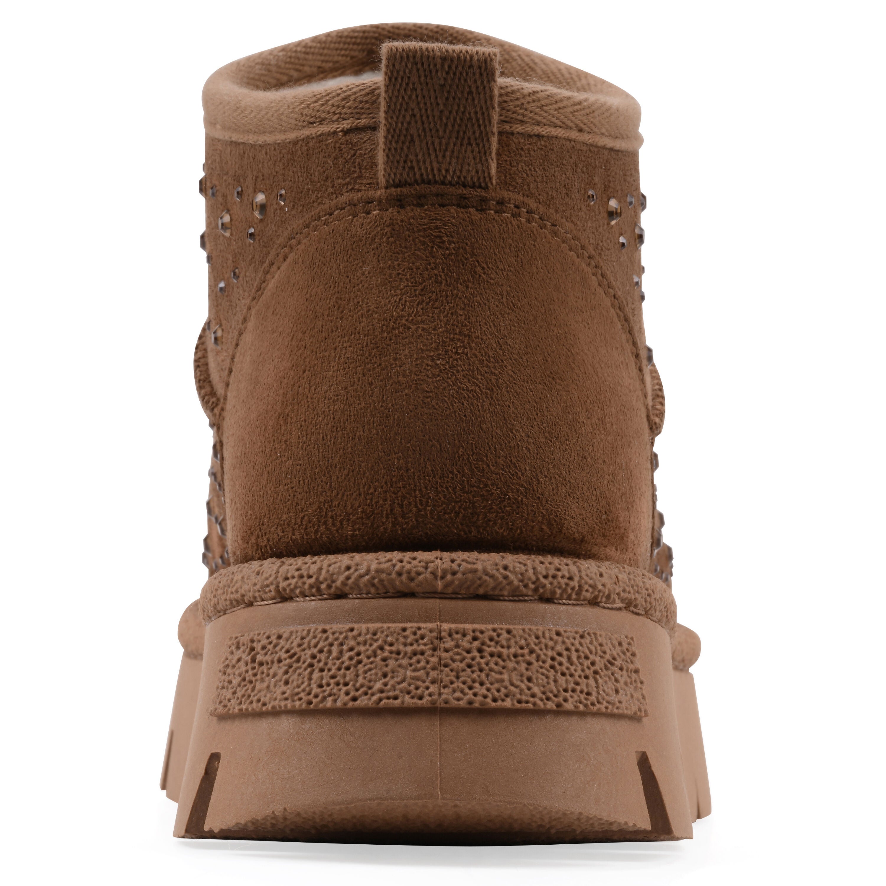 Tomas Faux Fur Bootie, CHESTNUT FAUX SUEDE, on-hover image number 1