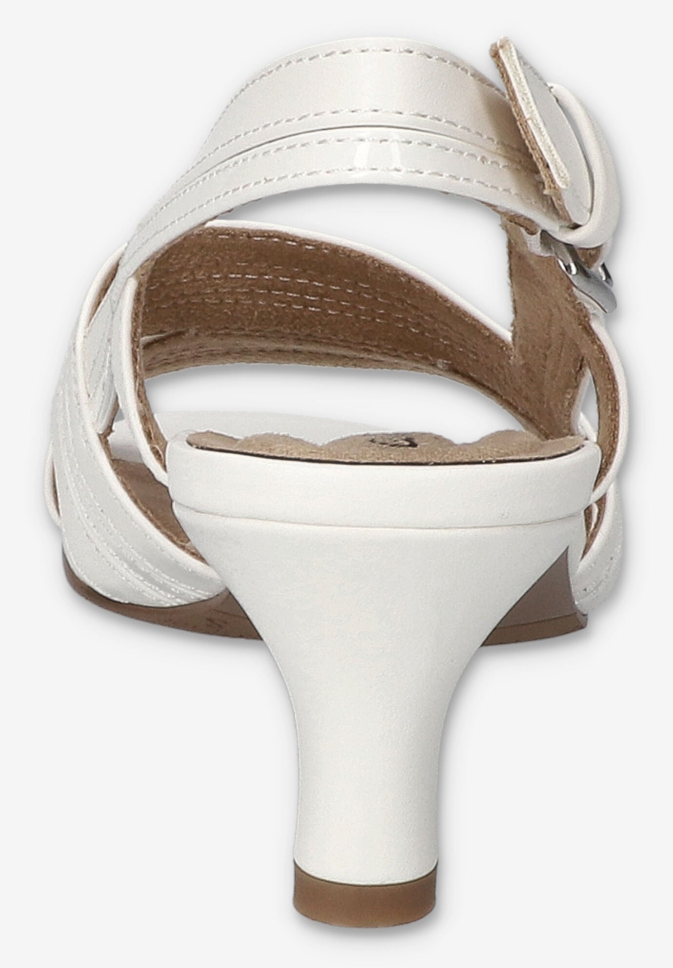 Meghan Slingback Heeled Sandal, WHITE, alternate image number 3