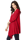 Fine-Gauge Handkerchief Hem Cardigan, , alternate image number null