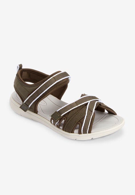 The Annora Sandal , DARK OLIVE, hi-res image number null