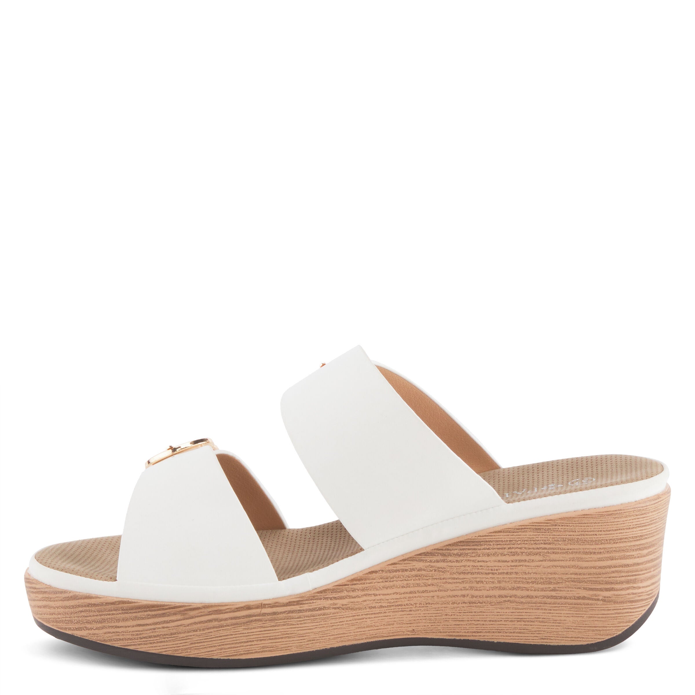 Shaniho Slide Sandal, WHITE, alternate image number 2