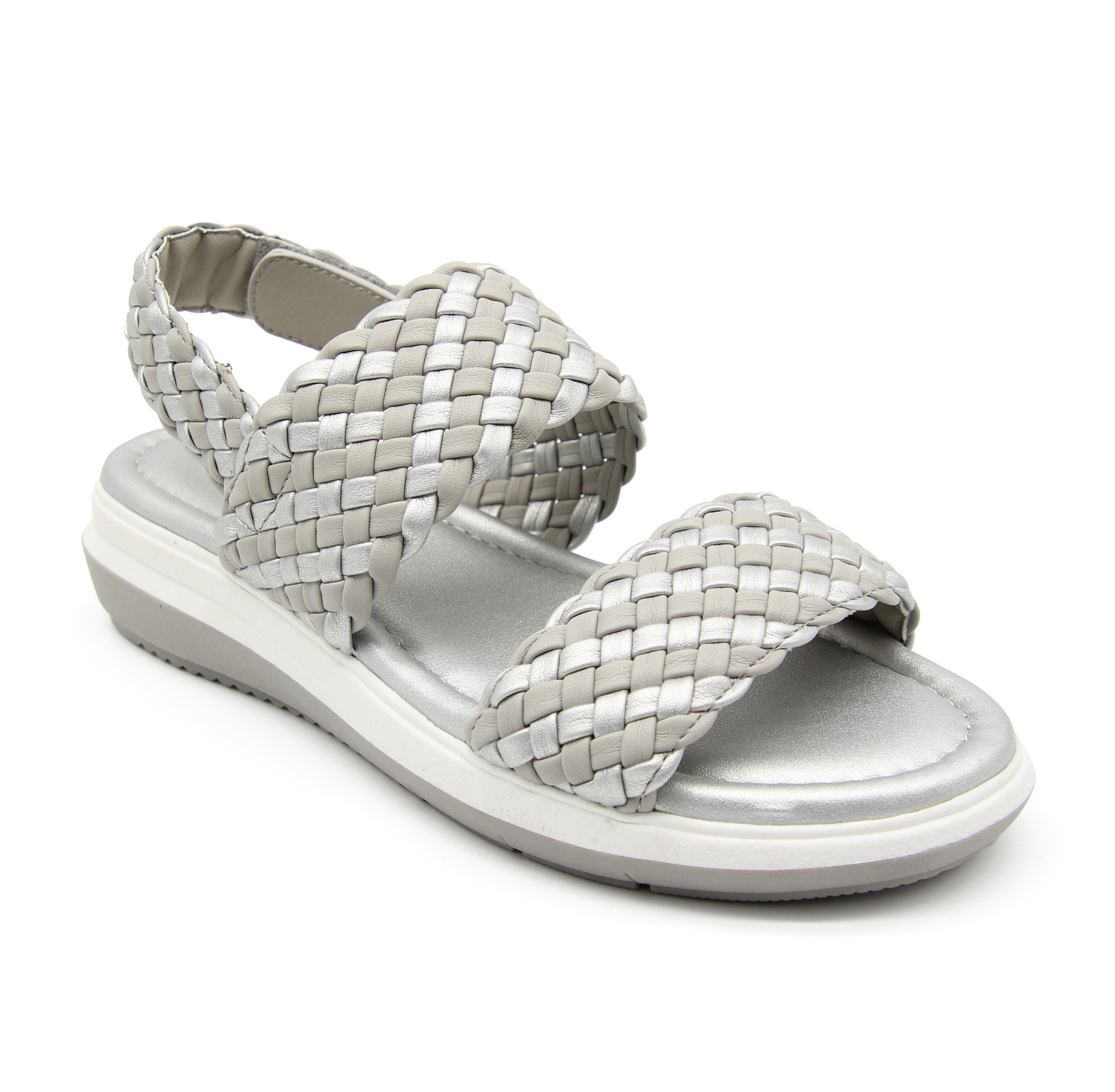 Leila Sandal, GREY SILVER, hi-res image number 0
