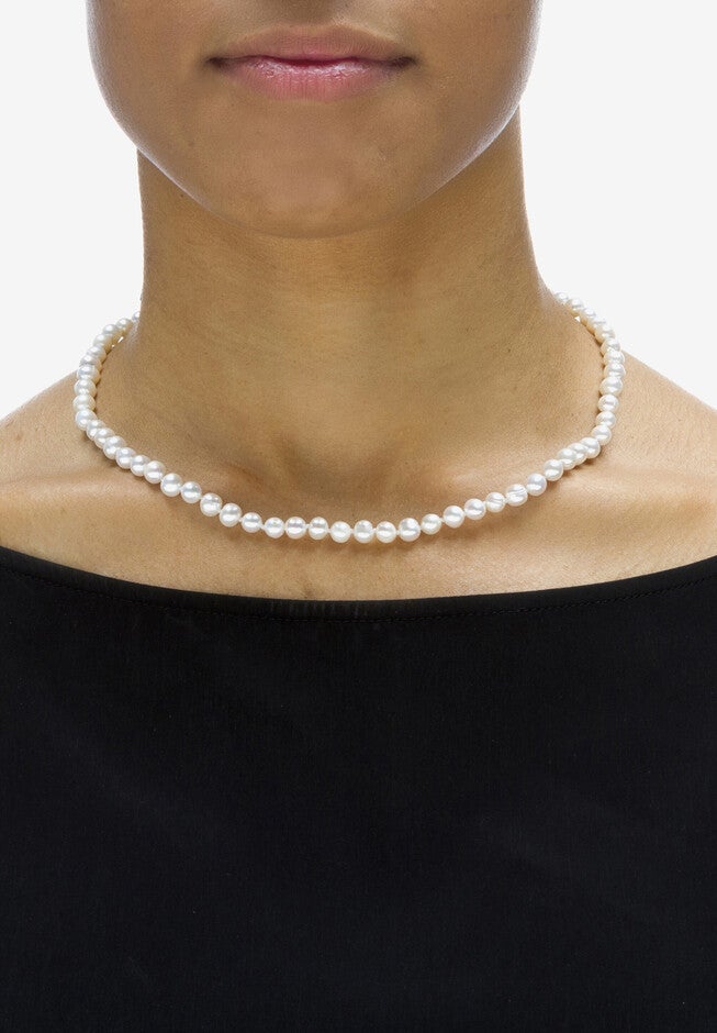Gold Over Silver Necklace, Bracelet And Earring Set Freshwater Pearl, , alternate image number null
