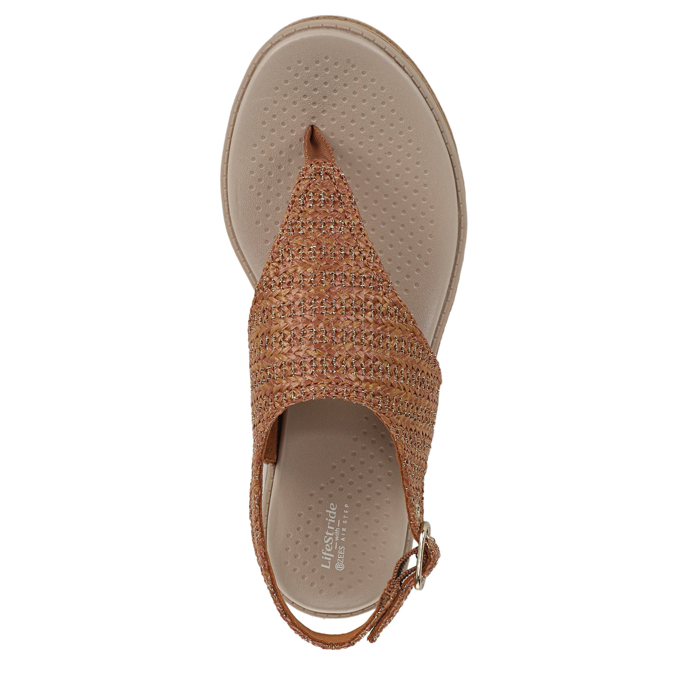 Beachy Slingback Sandal, BROWN, alternate image number 6