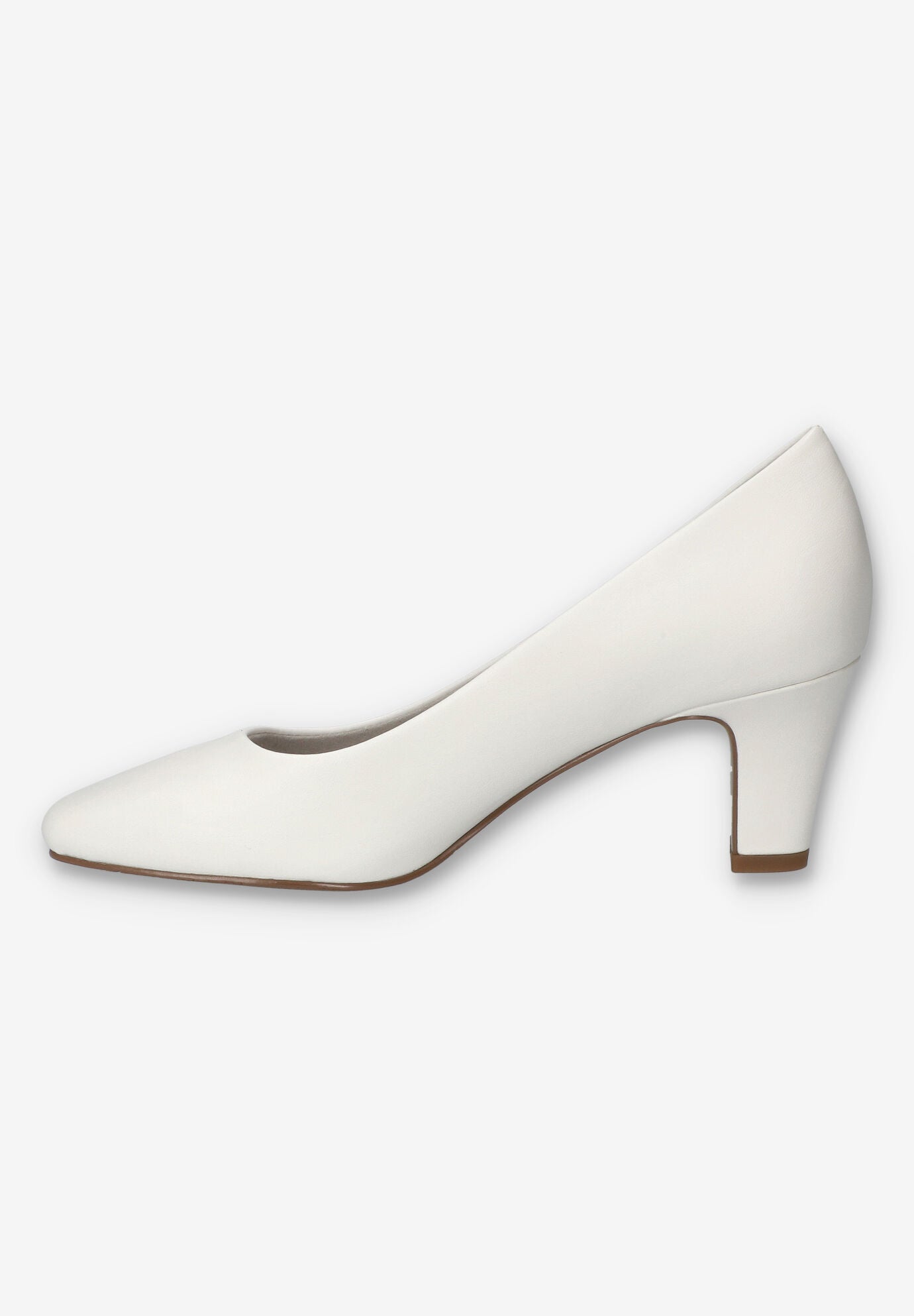 Poet Square Toe Pump, WHITE, alternate image number 4
