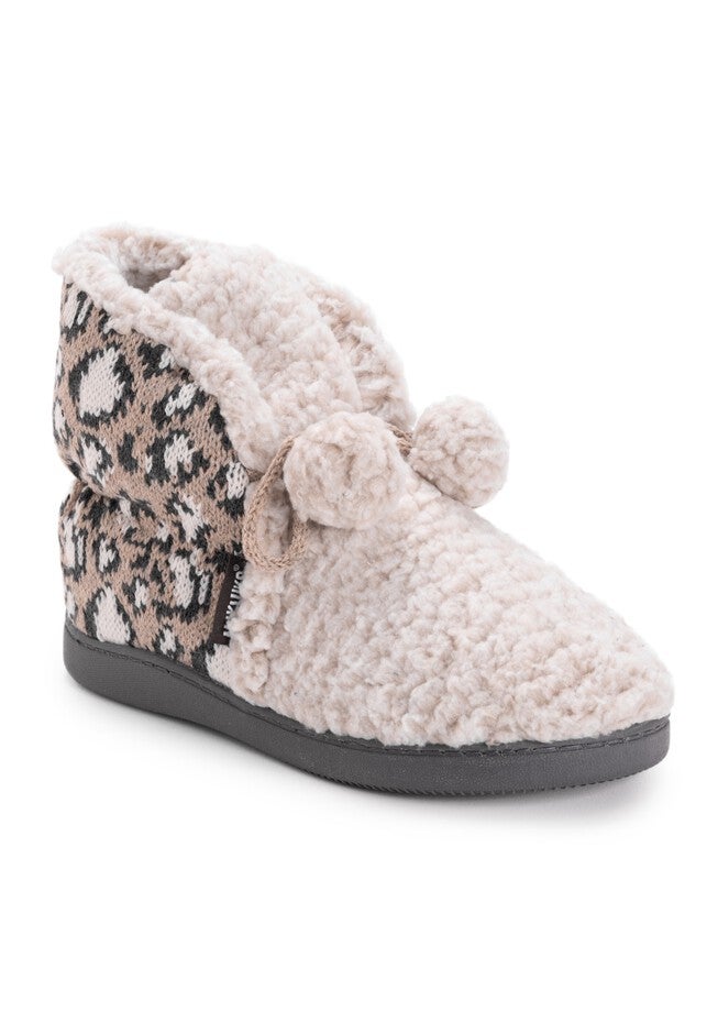 Jackie Slipper Bootie by Muk Luks®, LEOPARD, hi-res image number null