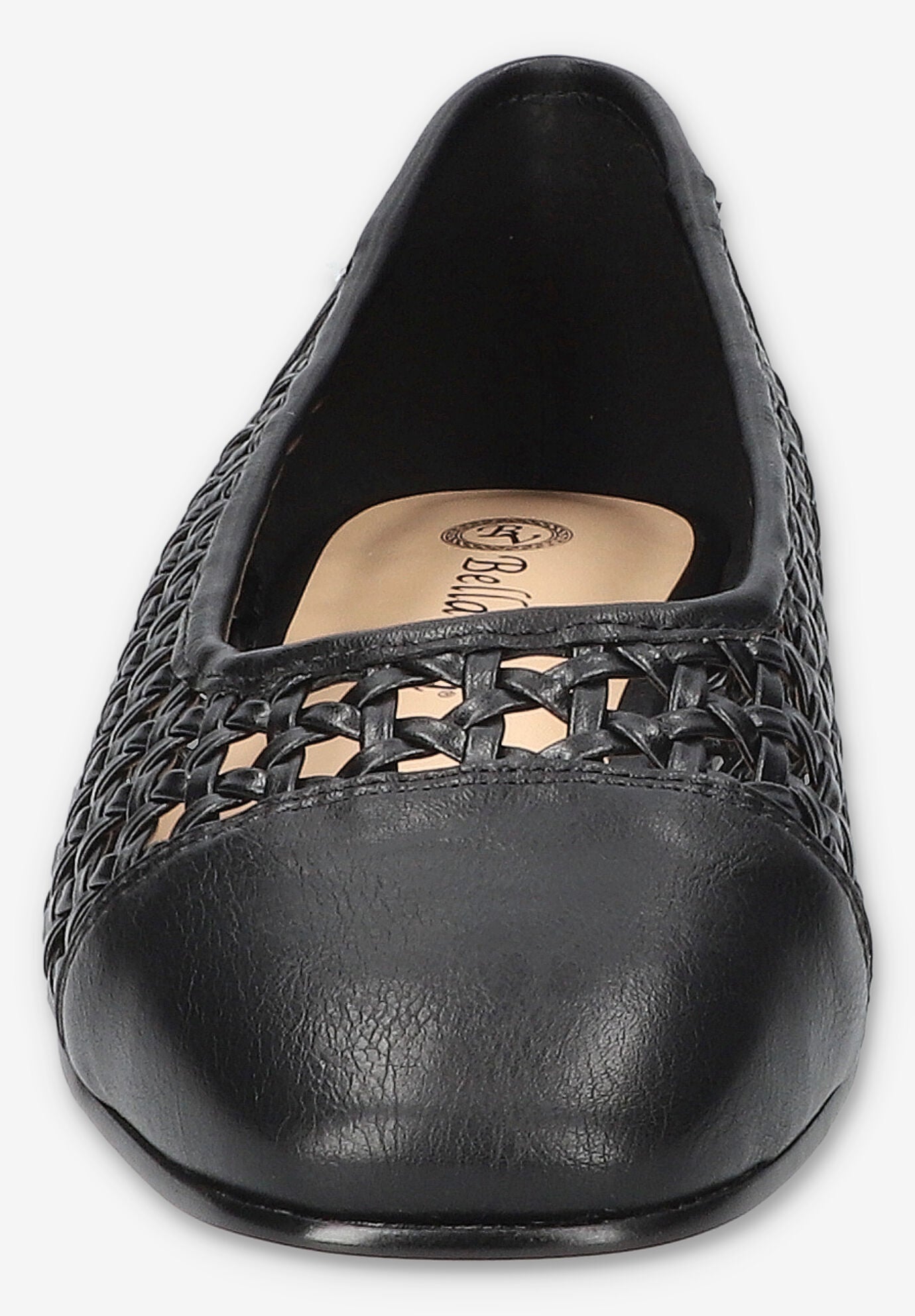 Beloved Square Toe Flat, BLACK, on-hover image number 1
