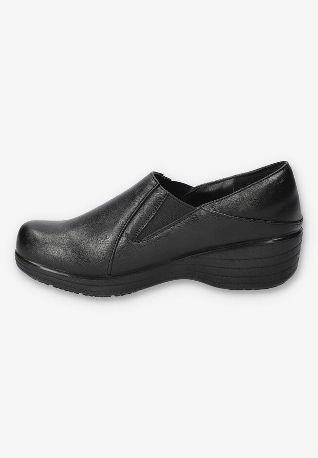 Domino Slip-Resistant Clog, BLACK, alternate image number 4