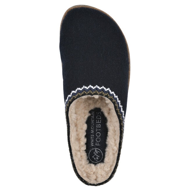 Bundle Up Footbeds Clog, NAVY FABRIC, alternate image number 4