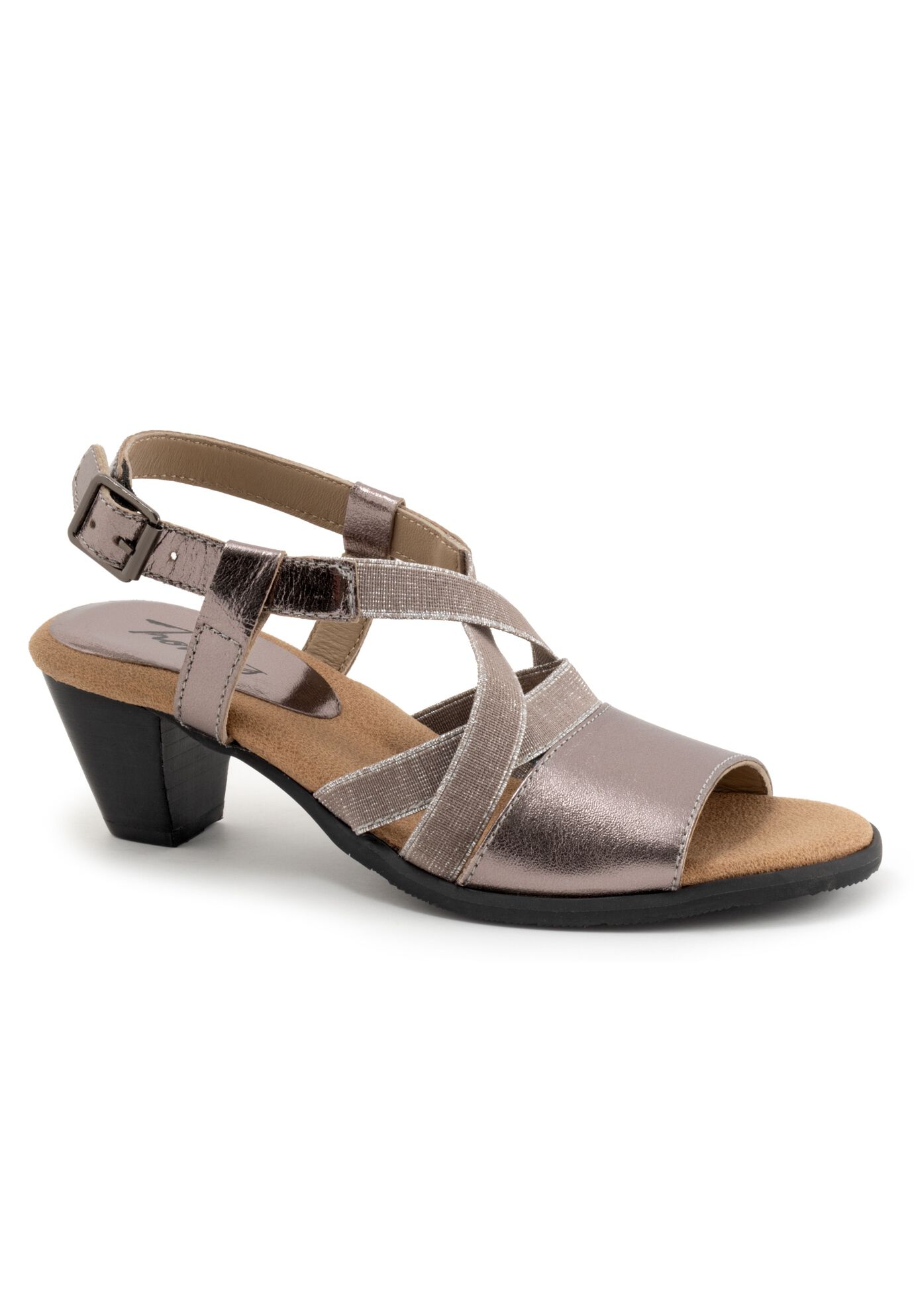 Meadow Heeled Sandal, PEWTER, hi-res image number 0