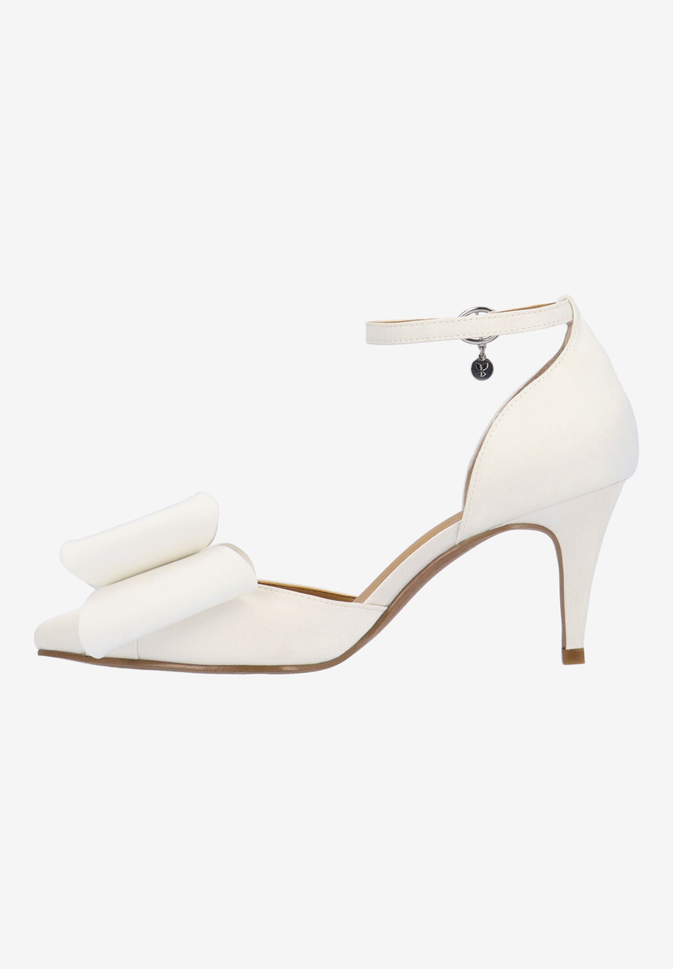 Pammie Ankle Strap Pump, WHITE, alternate image number 4