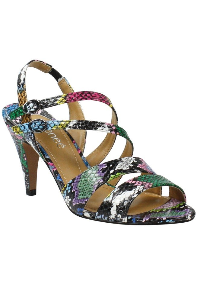 Uliana Sandals , BLACK BRIGHT SNAKE, hi-res image number null