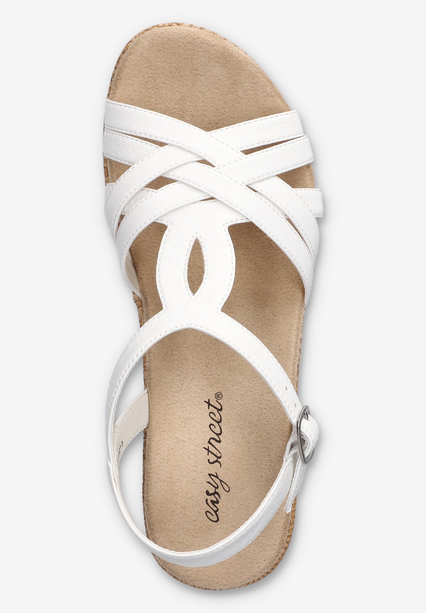 Lua Wedge Sandal, WHITE, alternate image number 6