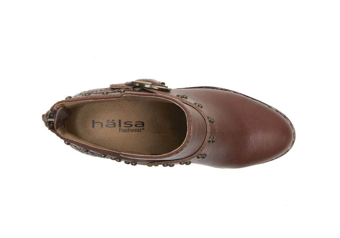 Melania Slip-On Bootie, BROWN, alternate image number 3