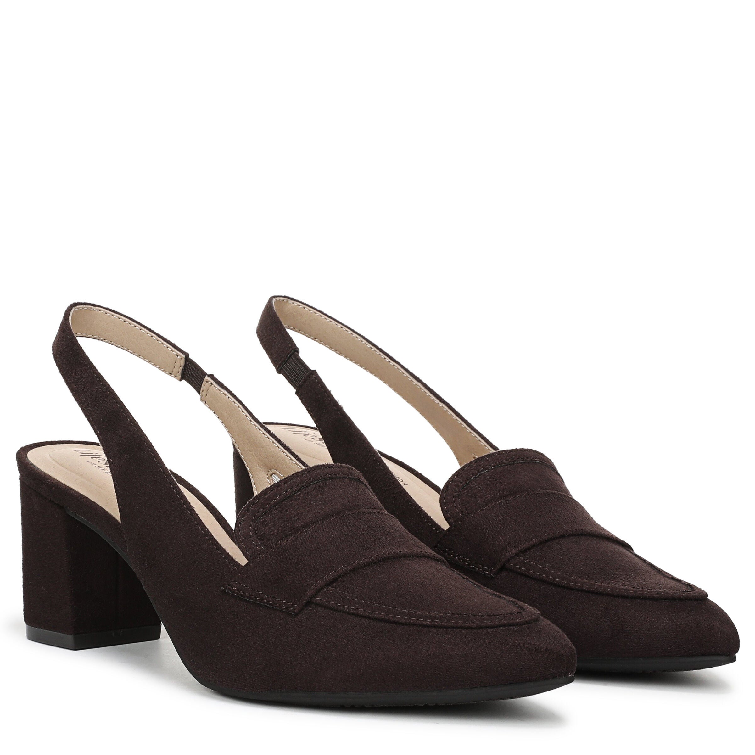 Angel Slingback Pump, DARK CHOCOLATE, alternate image number 2