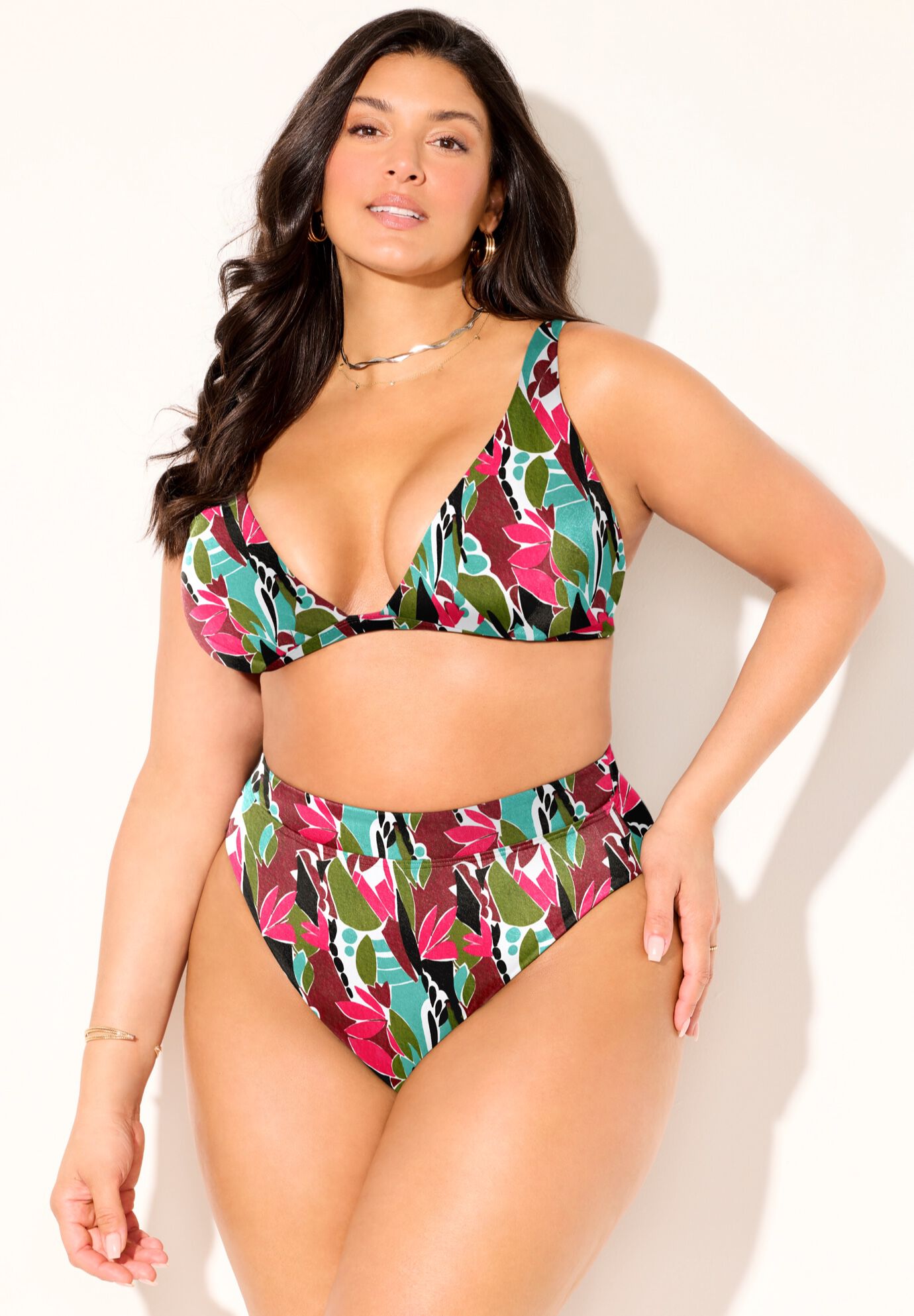 Plunging Triangle Bikini Set, , alternate image number 3