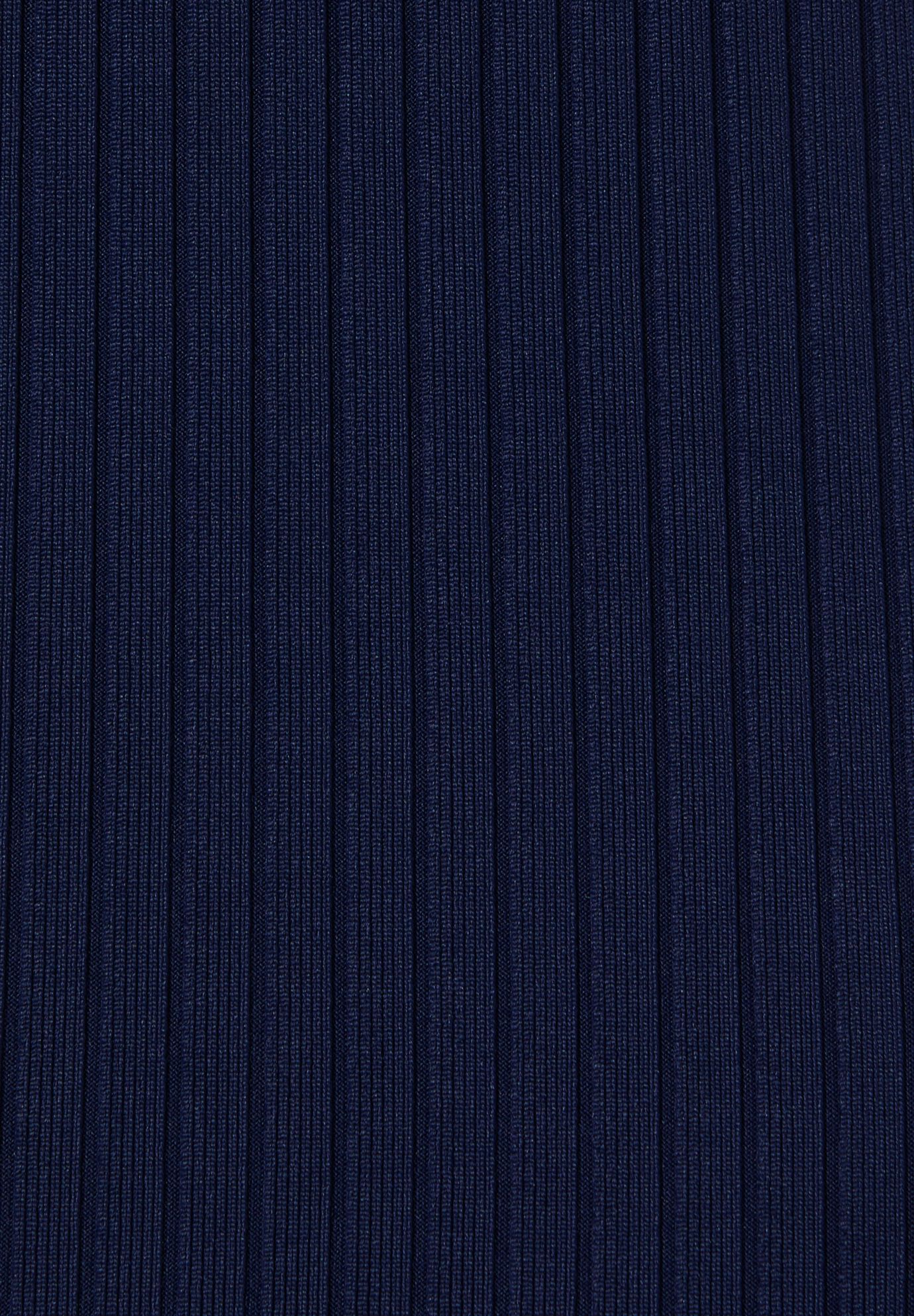 Ribbed Rope-Tie V-Neck Swimdress, NAVY, alternate image number 5