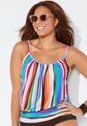 Lightweight Blouson Tankini Top, , alternate image number null
