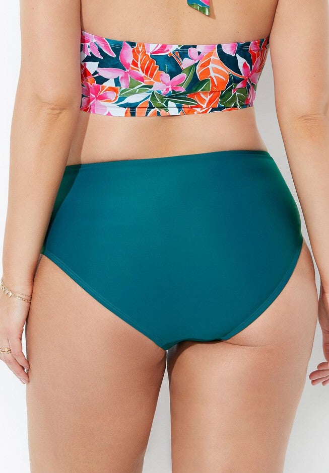 High Waist Sash Bikini Bottom, MULTI DIAGONAL, on-hover image number null