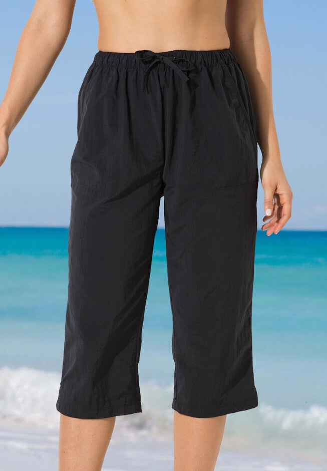 Taslon® Capri Swim Pant, , alternate image number null