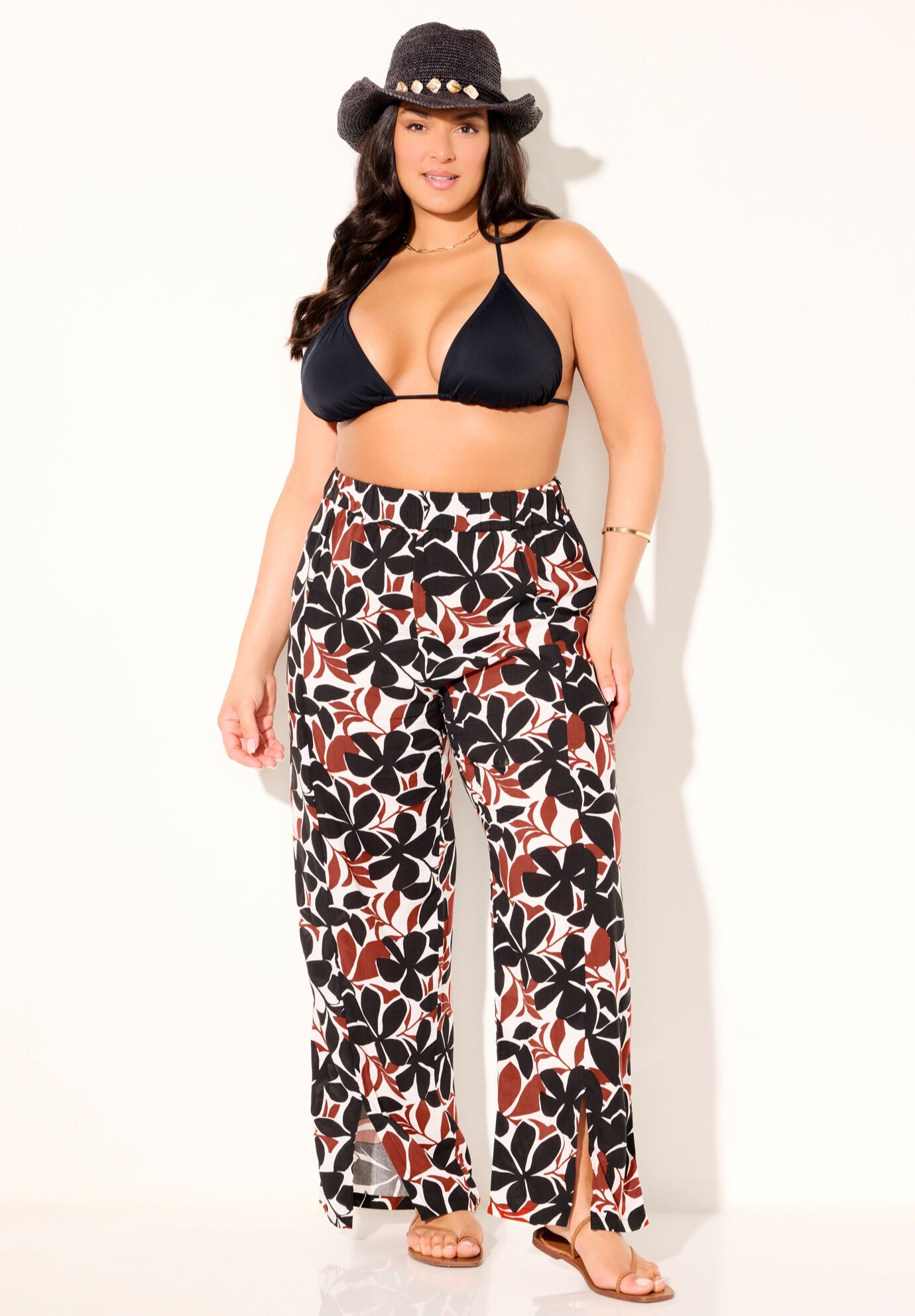 Elastic Waist Lounge Cover Up Pant, ISLAND SIMPLICITY, alternate image number 6