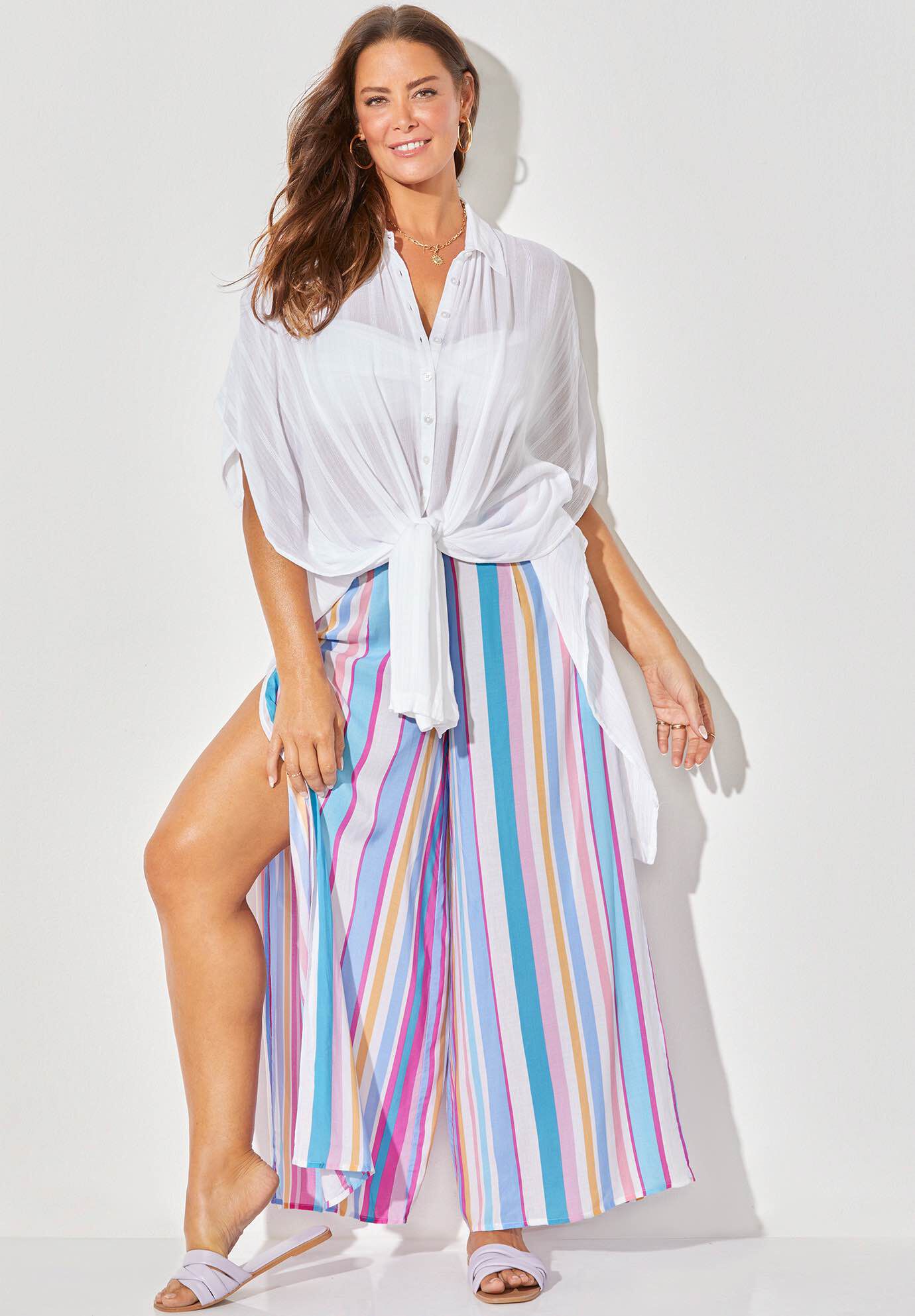 Mila Shirt Dress Cover Up, , alternate image number 3