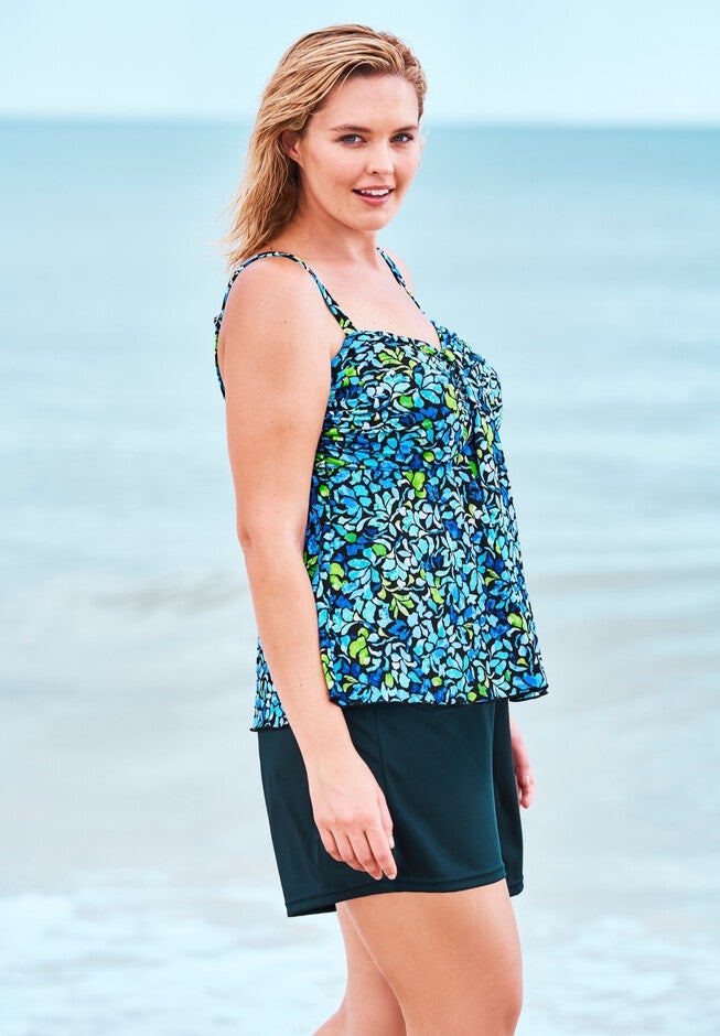 Flyaway Tankini Top by Fit 4 U®, , alternate image number null
