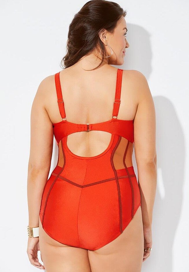 GabiFresh x Swimsuits For All Blaze Underwire One Piece Swimsuit, , on-hover image number null