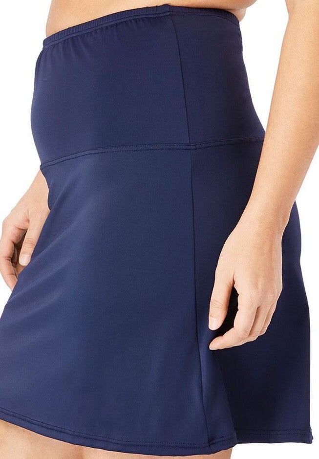 High-Waisted Swim Skirt with Built-In Brief, , alternate image number 5