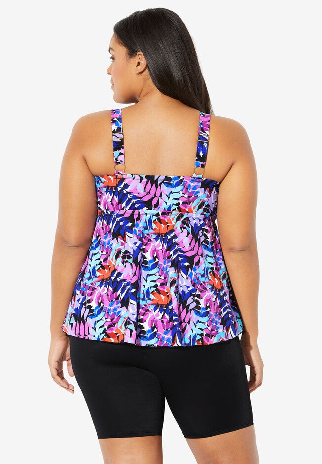 Flared Tankini Top by Fit4U®, , on-hover image number 1