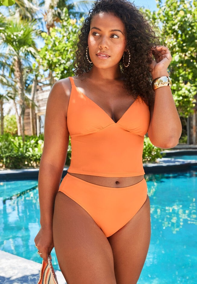 Essential Cropped Hipster Tankini Set, , hi-res image number null