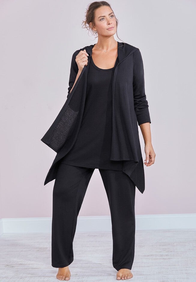 Taylor Long Sleeve Cardigan, BLACK, hi-res image number 0