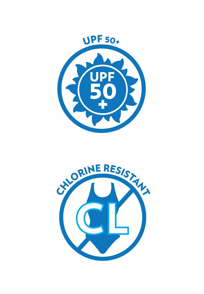 Colorblock Swim Tee with Sun Protection, , alternate image number 2