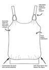 Loop Strap Blouson Tankini Top, , alternate image number null